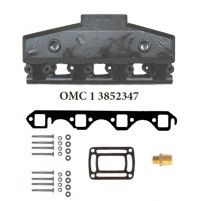 Exhaust Manifold for OMC and VOLVO penta - Replaces Volvo part # 3852347 for Ford 302 (5.0L) & 301(5.8l) - OMC-1-3852347 - Barr Marine